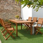 Mesa Milan Rectangular Extensible Madera Eucalipto  Imitacion Teka de Chillvert - Imagen 3