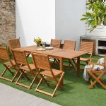 Mesa Milan Rectangular Extensible Madera Eucalipto  Imitacion Teka de Chillvert - Imagen 4