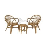 Conjunto Ratán Natural Parma Mesa + 2 Sillas. de Chillvert