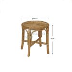 Conjunto Ratán Natural Parma Mesa + 2 Sillas. de Chillvert - Imagen 4