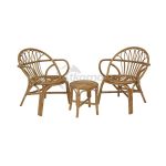 Conjunto Ratán Natural Parma Mesa + 2 Sillas. de Chillvert - Imagen 6