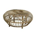 Mesa De Centro Ratán Natural Parma (73X73X39Cm) de Chillvert