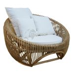 Sillón Ratán Natural Parma Con Cojines (105X104X70Cm) de Chillvert
