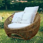 Sillón Ratán Natural Parma Con Cojines (105X104X70Cm) de Chillvert - Imagen 5