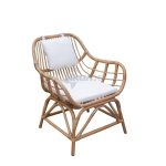 Sillón Ratán Natural Parma Con Cojines de Chillvert