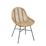 Silla Ratán Natural Parma Estructura De Hierro de Chillvert