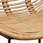 Silla Ratán Natural Parma Estructura De Hierro de Chillvert - Imagen 3