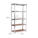 Estantería metálica Galv. 5 b. 70x40x180cm de Catter House - Imagen 4