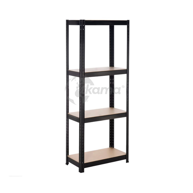 8445401006671.jpg Estantería metálica negra 4 b. 60x30x148 cm de Catter House - Imagen 1