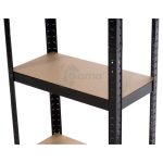 Estantería metálica negra 4 b. 60x30x148 cm de Catter House - Imagen 3