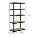 Estantería metálica negra 5 b. 90x40x180 cm de Catter House - Imagen 6