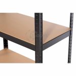 Set 2 Estantería metálica negras 5 b. 90cm de Catter House - Imagen 2