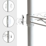 Estantería metálica klaus 120 blanca 4 b.  de Catter House - Imagen 3