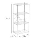 Estantería metálica klaus 120 blanca 4 b.  de Catter House - Imagen 4