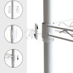 Estantería metálica klaus 160 blanca 5 b. de Catter House - Imagen 3