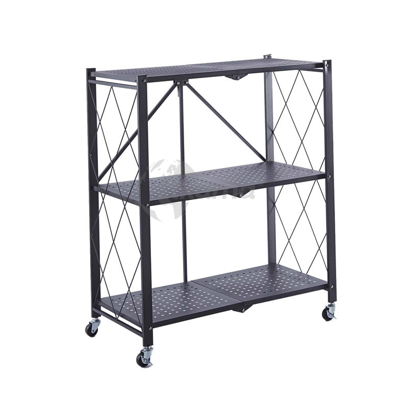 8445401006787.jpg Estantería metálica plegable kim 88 negra 3 b. de Catter House - Imagen 1