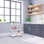 Estantería metálica plegable kim 88 blanca 3 b. de Catter House - Imagen 2