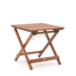 Mesa Auxiliar Lateral Plegable Savona  Madera De Eucalipto Imitacion Teka de Chillvert