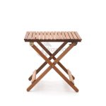 Mesa Auxiliar Lateral Plegable Savona  Madera De Eucalipto Imitacion Teka de Chillvert - Imagen 2