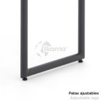Consola Rectangular Aluminio Livorno  Con Tablero De Alta Resistencia Duraboard Gris Antracita de Chillvert - Imagen 4