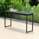 Consola Rectangular Aluminio Livorno  Con Tablero De Alta Resistencia Duraboard Gris Antracita de Chillvert - Imagen 6