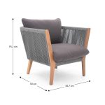 Sillón Para Jardín Scala Madera Eucalipto de Chillvert - Imagen 3