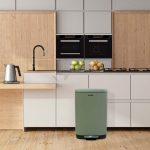 Cubo recicl. pedal planeta 50 l verde de Catter House - Imagen 2