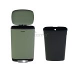 Cubo recicl. pedal planeta 50 l verde de Catter House - Imagen 6